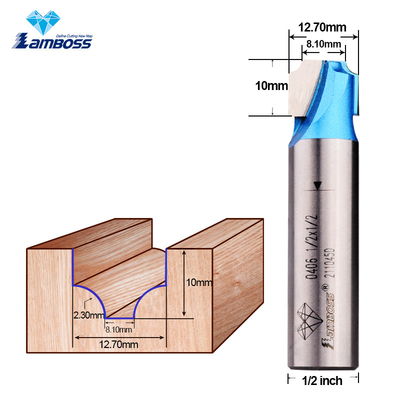 Lamboss Flat Bottom Milling Cutter Wood Router Bits Carving Cutter Drill Bit per il legno