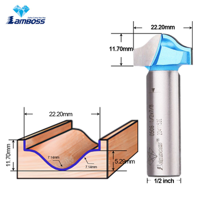 Lamboss Trim Bit per la lavorazione del legno OEM CNC Trim Router Bit 1/2