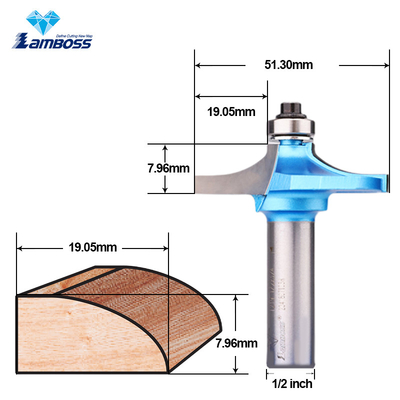 Lamboss Taglio del tavolo Bit per la lavorazione del legno Taglio Router Bit Cnc Trimming Fressing Cutter