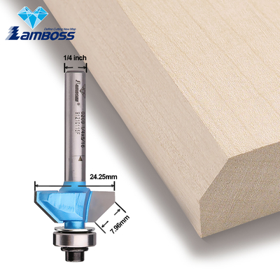 Lamboss V Router Bit 45 gradi Chamfer Bit con cuscinetto incisione bit router